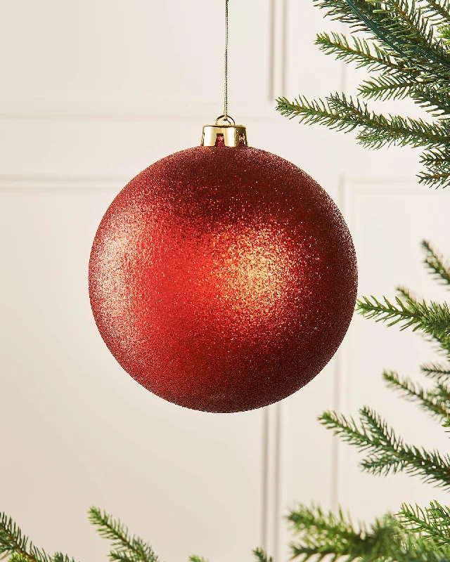 Large Christmas Red Shatterproof Bauble