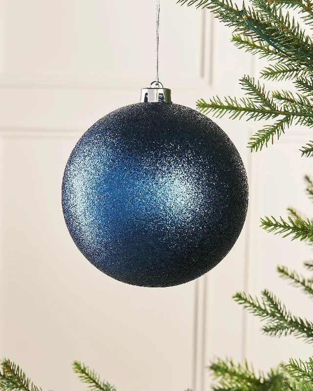 Large Navy Shatterproof Baubles