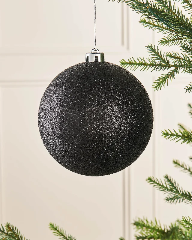 Large Black Shatterproof Baubles