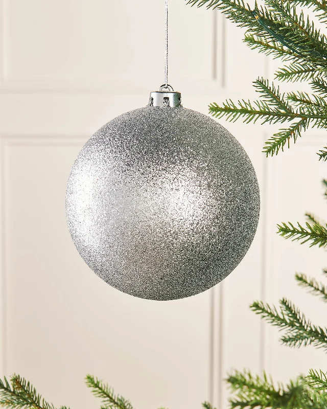 Large Silver Shatterproof Baubles