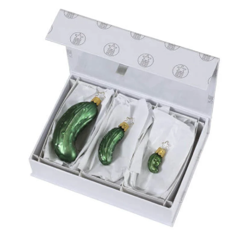 Legend of the Pickle 3 Piece Gift Set by Inge Glas of Germany