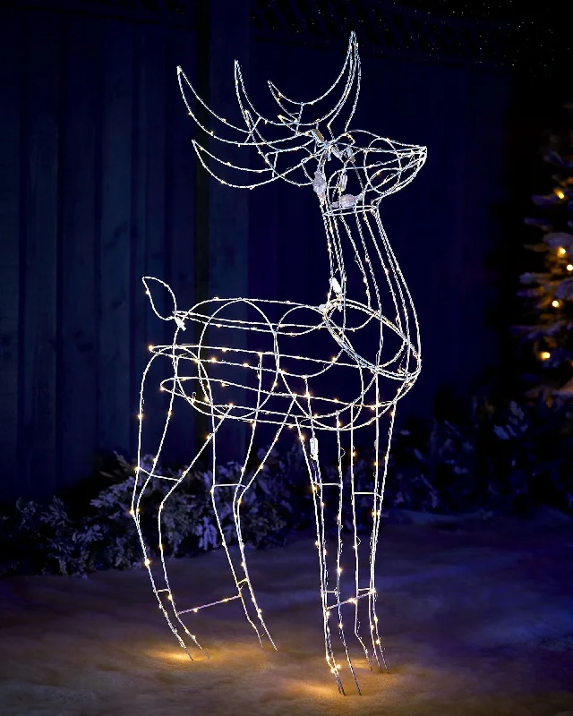 3D Standing Reindeer Silhouette, 110 cm