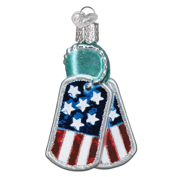 Military Tags Ornament - Old World Christmas