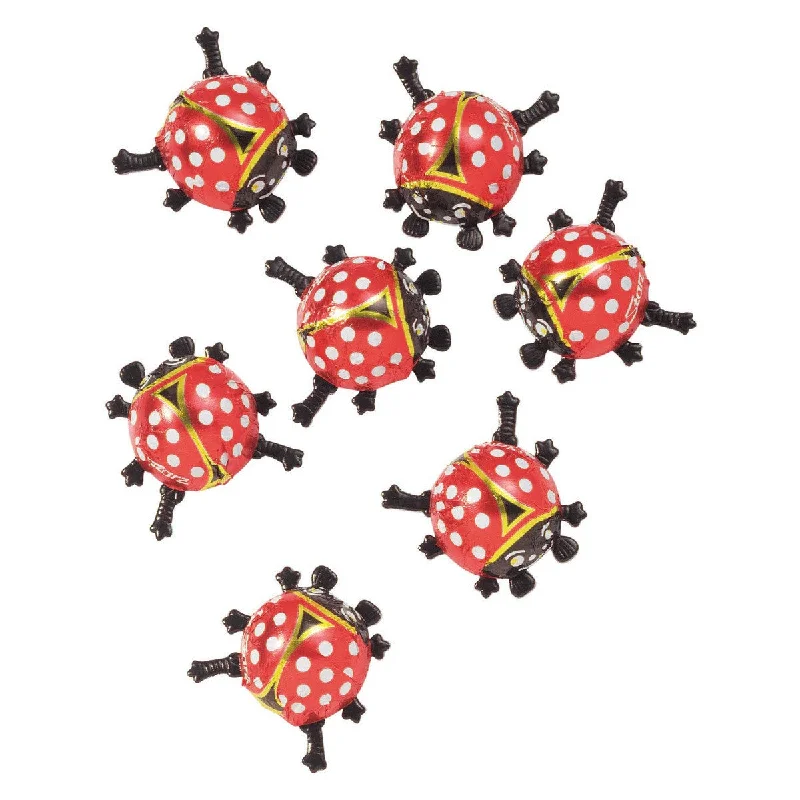 Storz Milk Chocolate Large Ladybug bag of 5, assorted