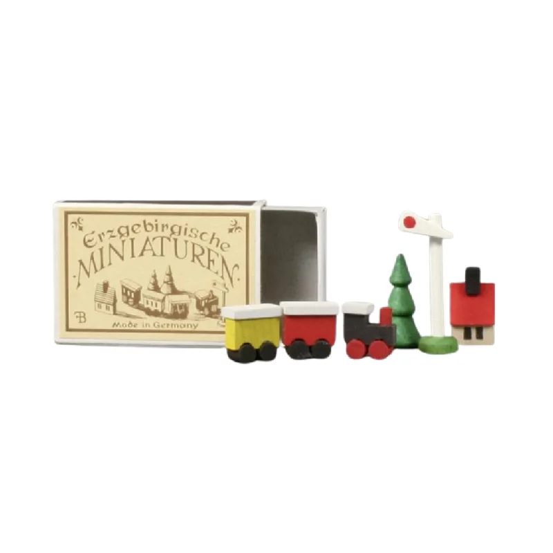 Miniature Train in Matchbox by RauchermannWerkstatten and Kauenbesichtigung Frank Beyer