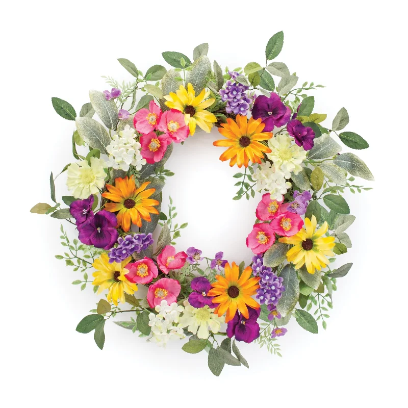 Mixed Spring Wreath 20"D