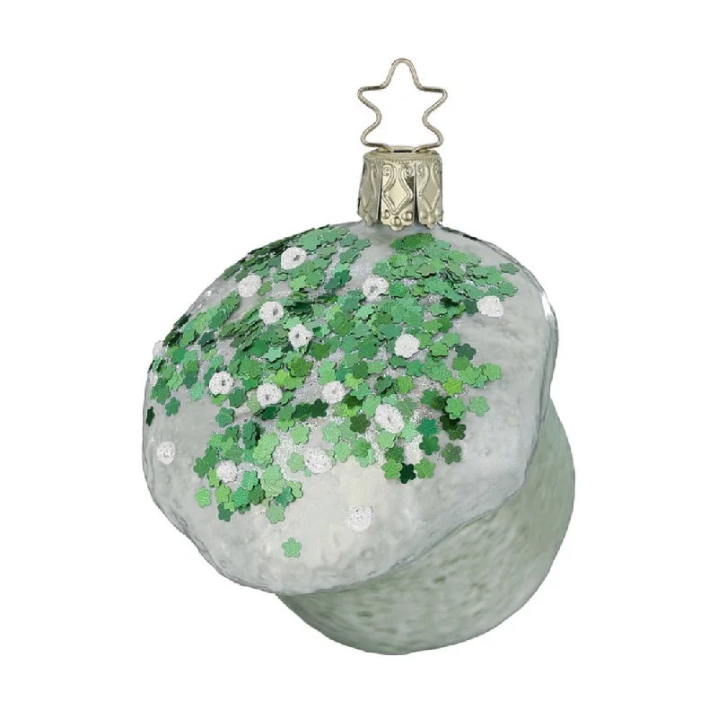 Muffin Ornament, green by Inge Glas of Germany