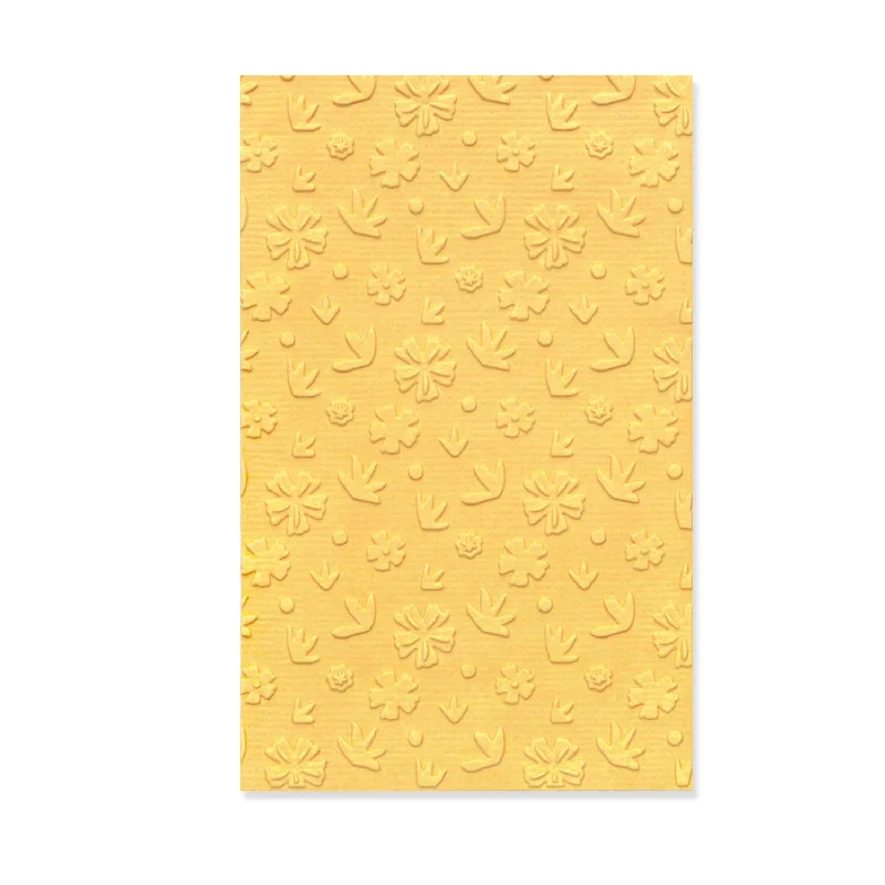 Multi-Level Textured Impressions Mini Embossing Folder - Scattered Florals by Olivia Rose