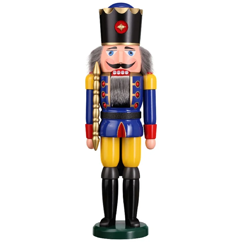 Nutcracker King, blue by Seiffener Volkskunst