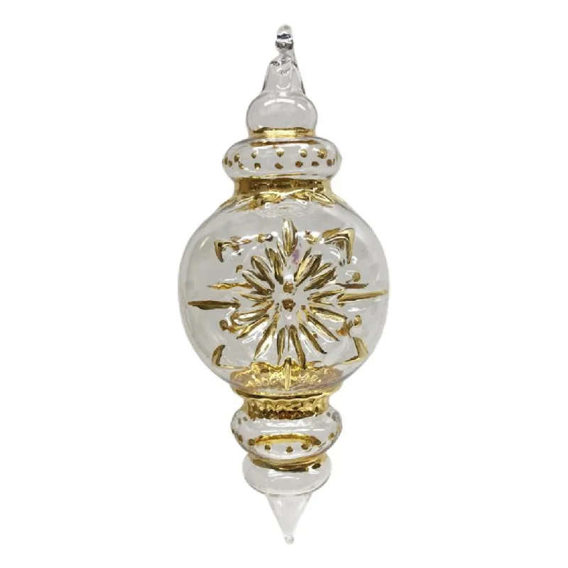 Ornament with Puncture, 24K Gold Accents by Glas Bartholmes