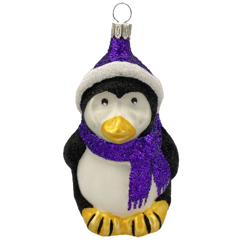 Penguin with scarf, purple