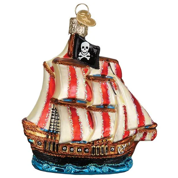 Pirate Ship Ornament - Old World Christmas