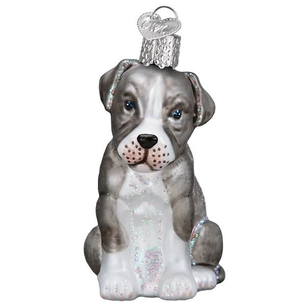 Pitbull Pup Ornament - Old World Christmas