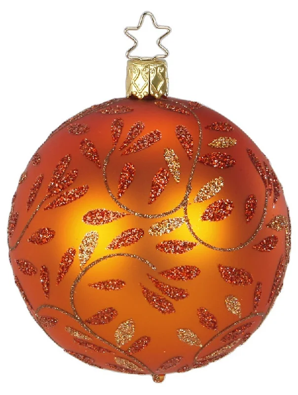 Delights Ball, pumpkin, 8cm by Inge Glas of Germany