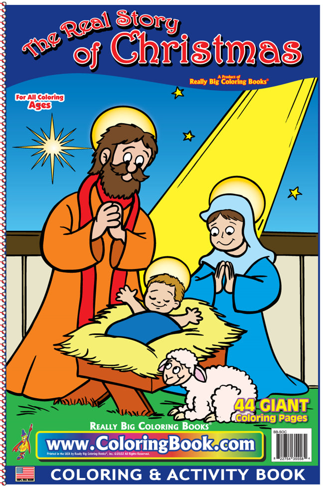 Real Story of Christmas Coloring Book