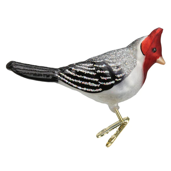 Red-Crested Cardinal Ornament - Old World Christmas