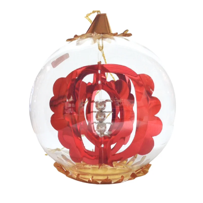 Reflector with Beads Foil Ornament, red by Resl Lenz