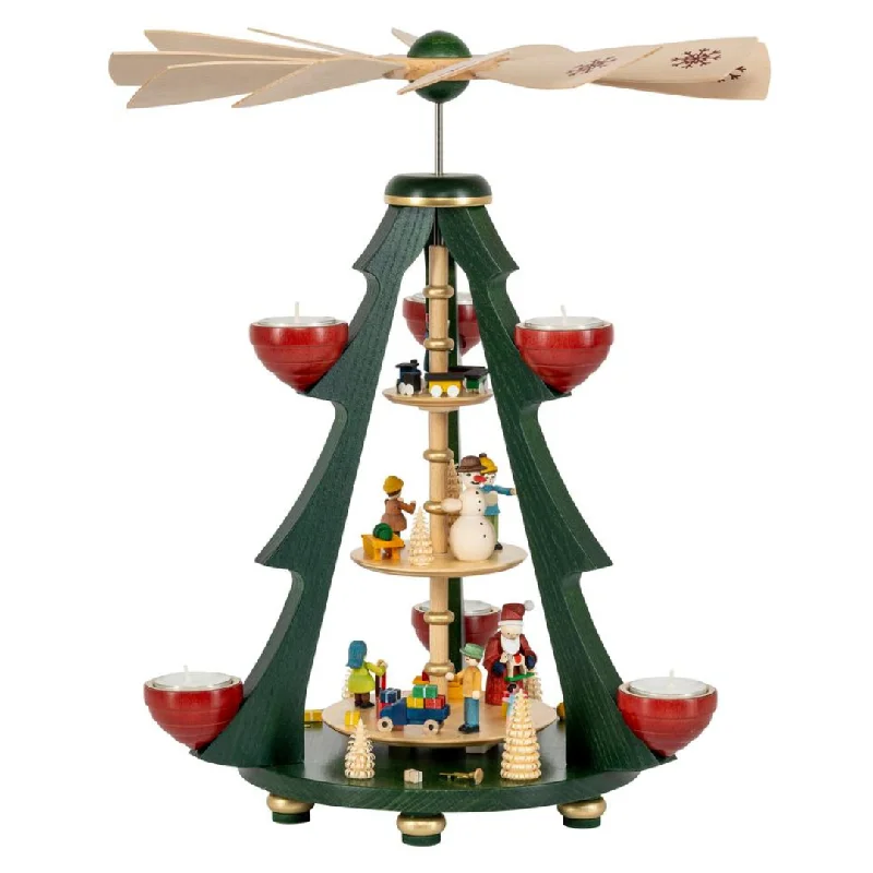 Santa with Children in Tree Frame, Pyramid by Richard Glasser GmbH