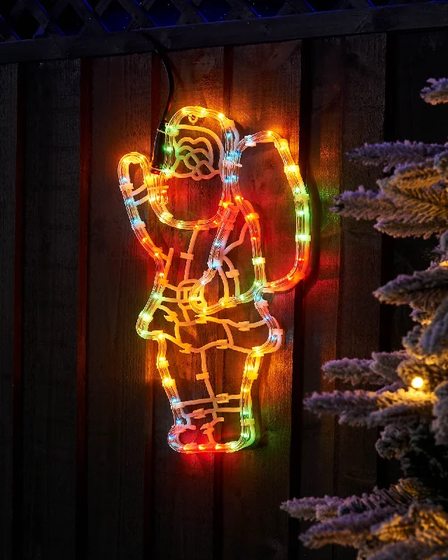 Santa Rope Light Silhouette, 41 cm