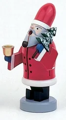 Santa with Tree  Smoker and Candleholder by Fuchtner