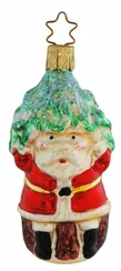 Santa Under Tree Ornament by Inge Glas of Germany