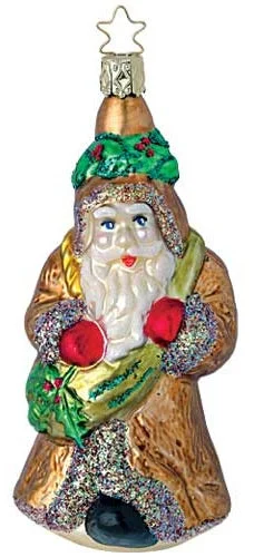 Santa's Woodland Travels Ornament by Inge Glas of Germany