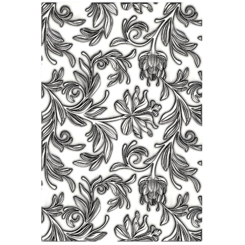 Sizzix 3-D Texture Fades Embossing Folder - Mini Botanical by Tim Holtz