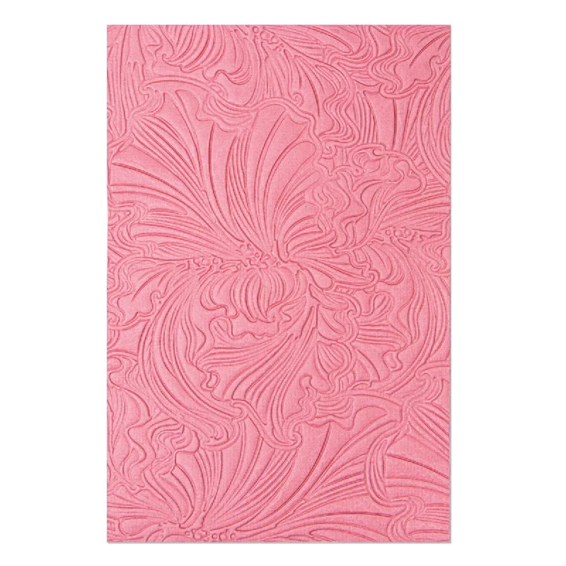 Sizzix 3-D Textured Impressions Embossing Folder - Abstract Flowers