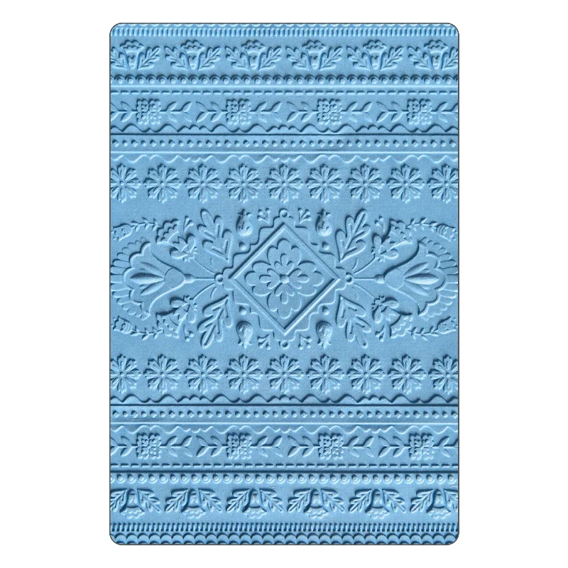 Sizzix 3-D Textured Impressions Embossing Folder - Folk Art Pattern