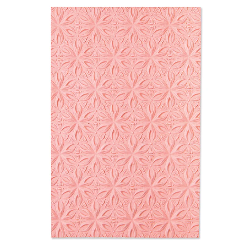 Sizzix 3-D Textured Impressions Embossing Folder - Geometric Flowers