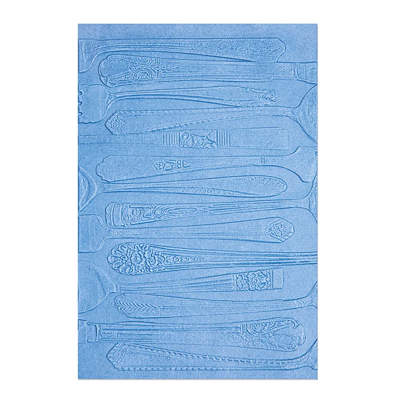 Sizzix 3-D Textured Impressions Embossing Folder - Silverware by Eileen Hull