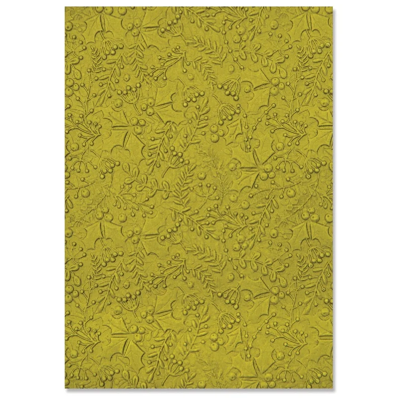 Sizzix 3-D Textured Impressions Embossing Folder - Winter Foliage