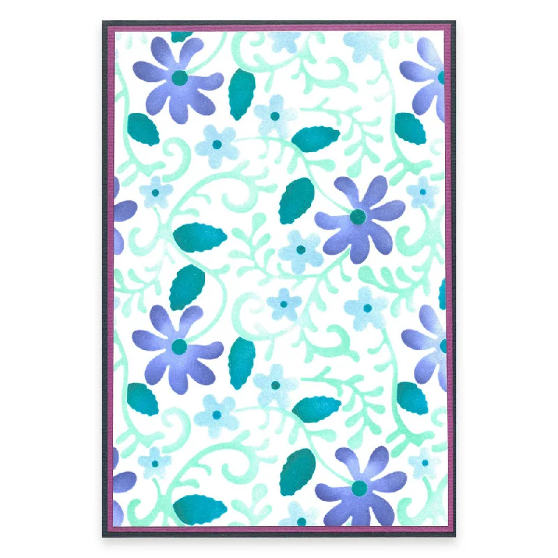 Sizzix A6 Layered Stencils 4PK - Lacey by Kath Breen