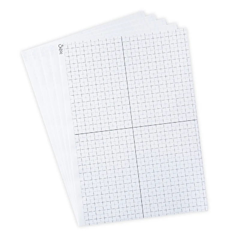 Sizzix Accessory - Sticky Grid Sheets, 8 1/4" x 11 5/8", 5 Pack