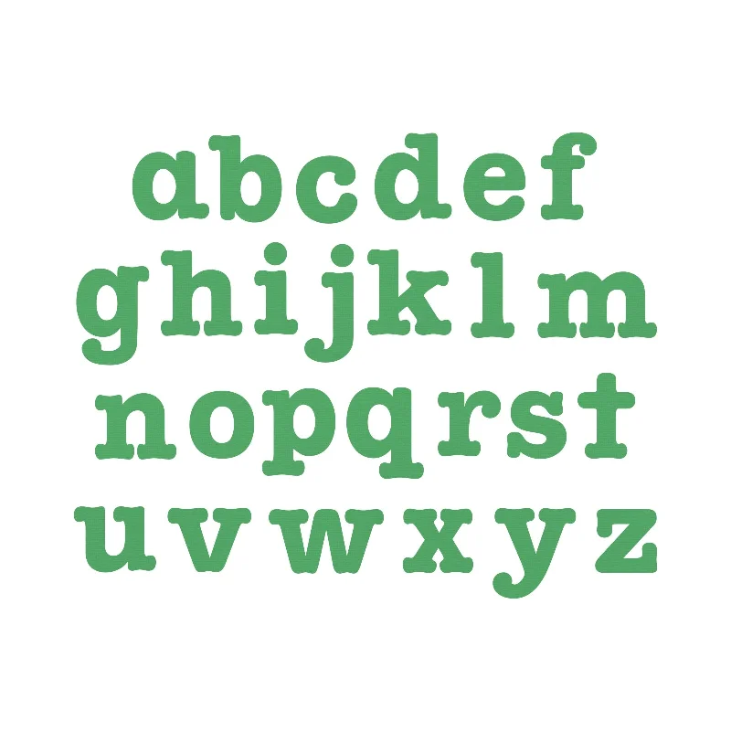 Sizzix Bigz Alphabet Set 26 Dies - AllStar 3 1/2" Lowercase Letters