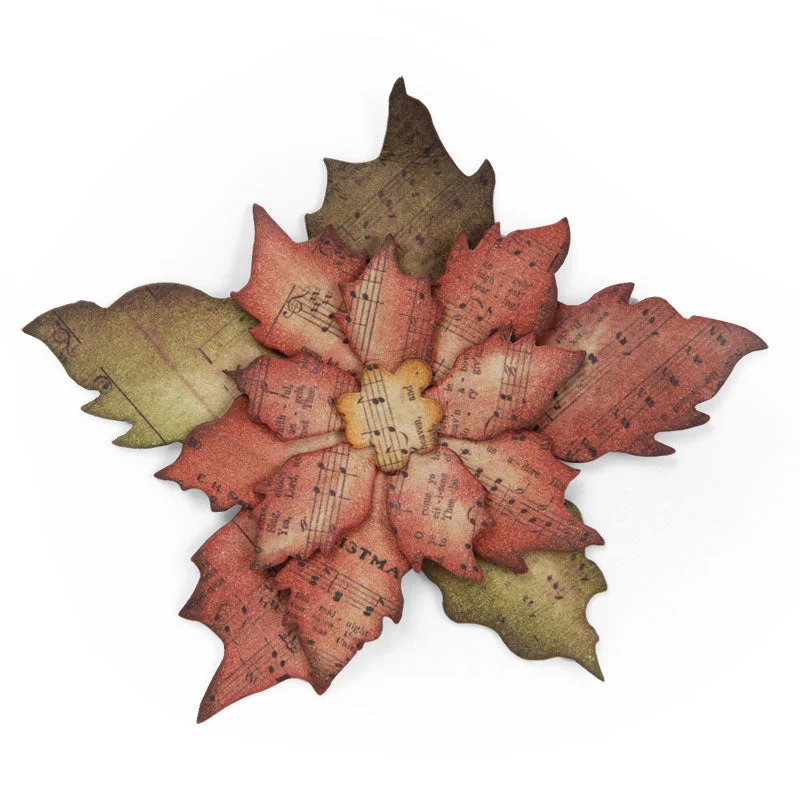 Sizzix Bigz Die - Tattered Poinsettia by Tim Holtz