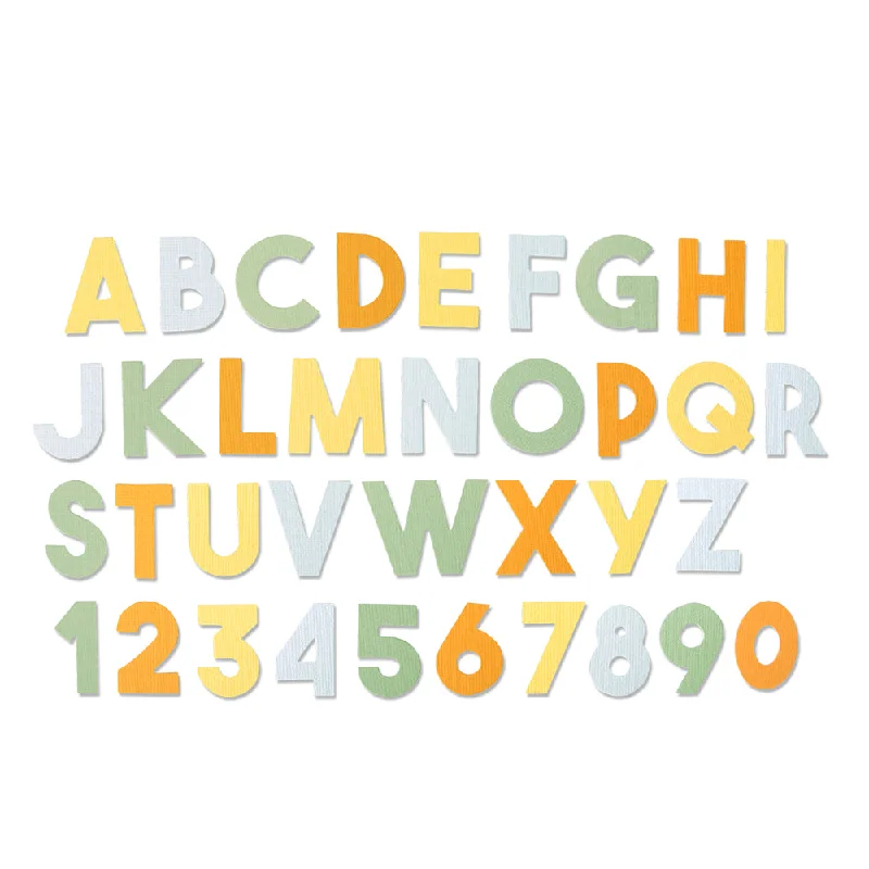 Sizzix Bigz XL Alphabet Die - Chunky Alphabet