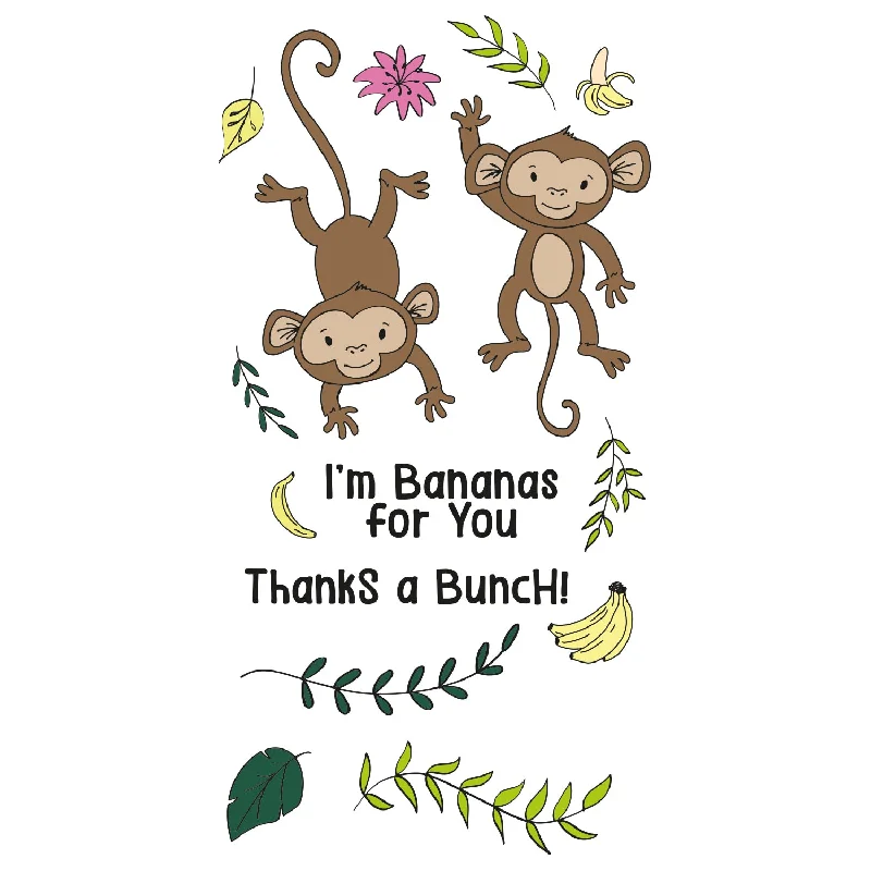 Sizzix Clear Stamps Set 15PK - Going Bananas by Catherine Pooler