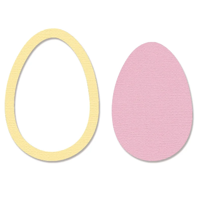 Sizzix Framelits Die Set 2PK - Egg/Balloon