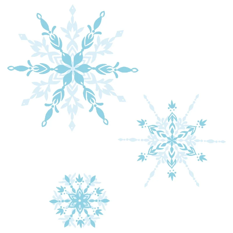 Sizzix Layered Clear Stamps Set 6PK - Floating Snowflakes