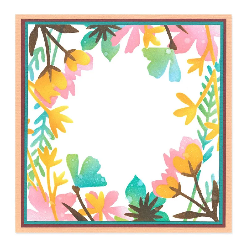 Sizzix Layered Stencils 4PK - Botanical Border by Jennifer Ogborn