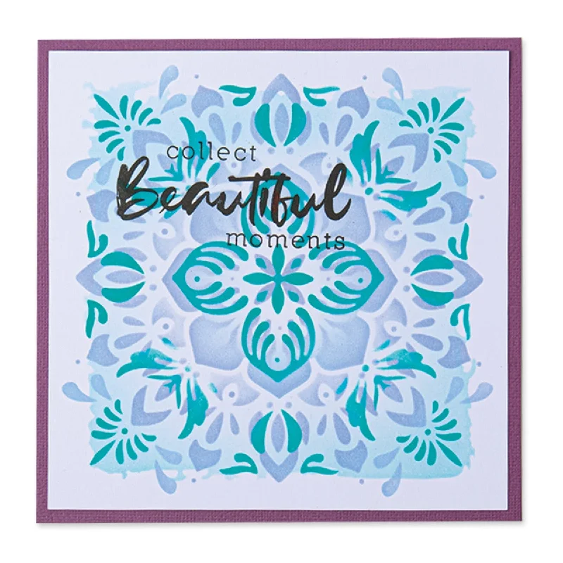 Sizzix Layered Stencils 4PK - Mosaic Flowers