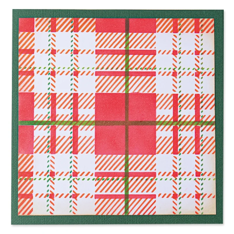 Sizzix Layered Stencils 4PK - Tartan by Olivia Rose