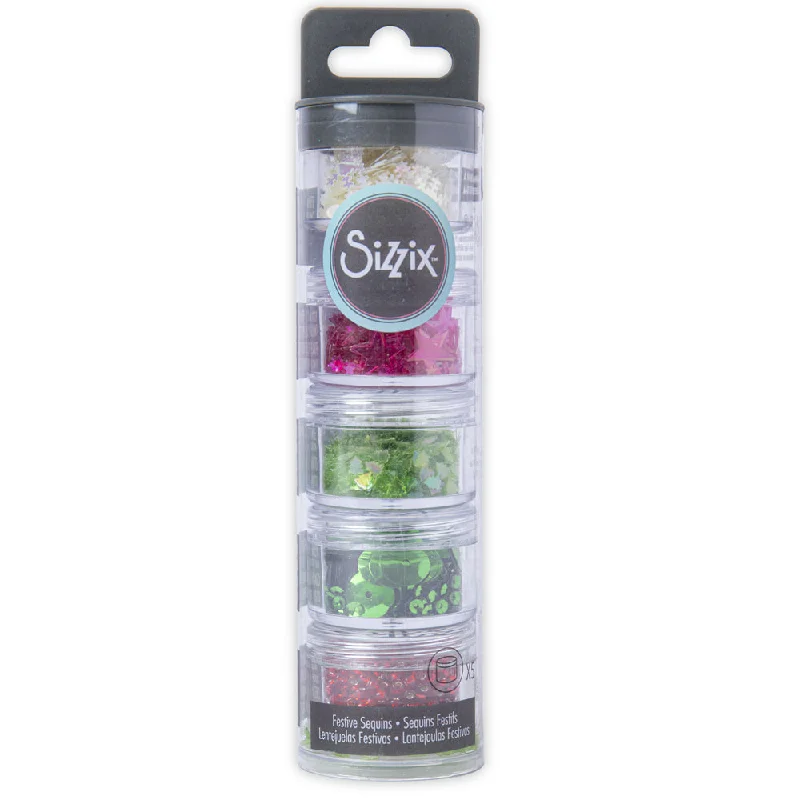 Sizzix Making Essential - Sequins & Beads, Festive, 5PK