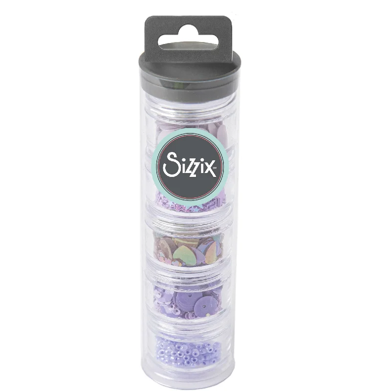 Sizzix Making Essential - Sequins & Beads, Lavender Dust, 5PK