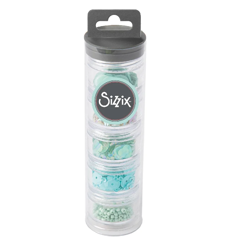 Sizzix Making Essential - Sequins & Beads, Mint Julep, 5PK