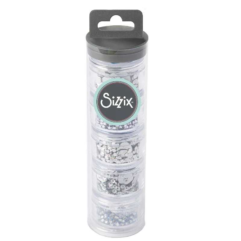 Sizzix Making Essential - Sequins & Beads, Silver, 5PK