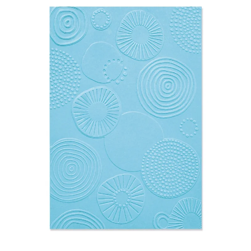 Sizzix Multi-Level Textured Impressions Embossing Folder - Abstract Rounds