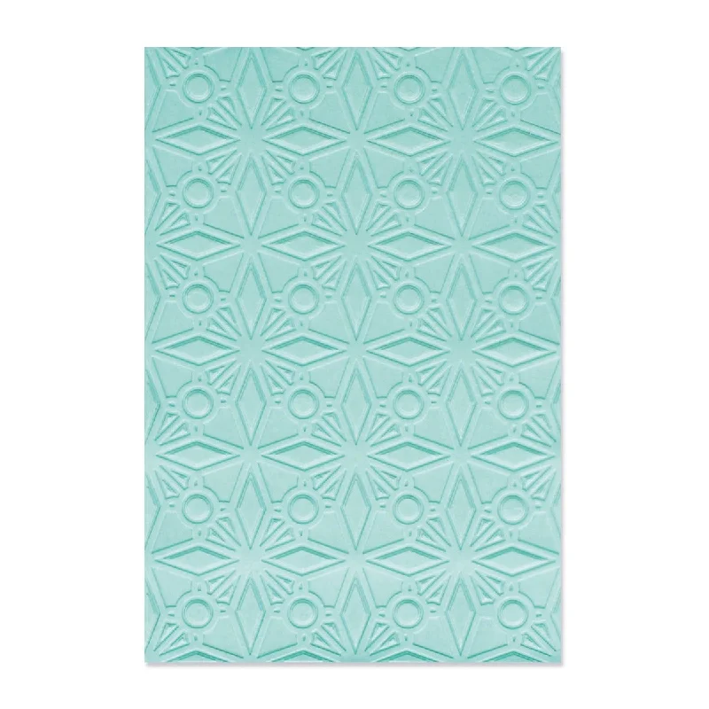 Sizzix Multi-Level Textured Impressions Embossing Folder - Geo Crystals