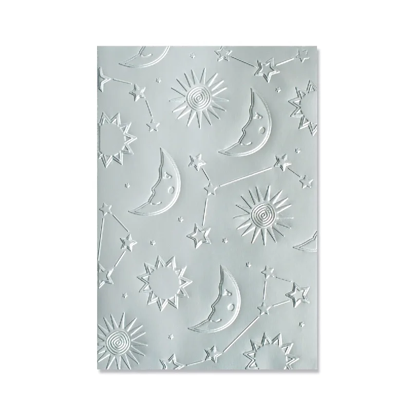 Sizzix Multi-Level Textured Impressions Embossing Folder - Moon Light